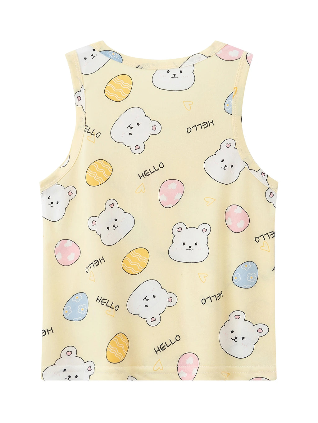 Ensemble 2 pièces enfant mixte – T-shirt manches courtes & short imprimé animaux, été 4-6 ans