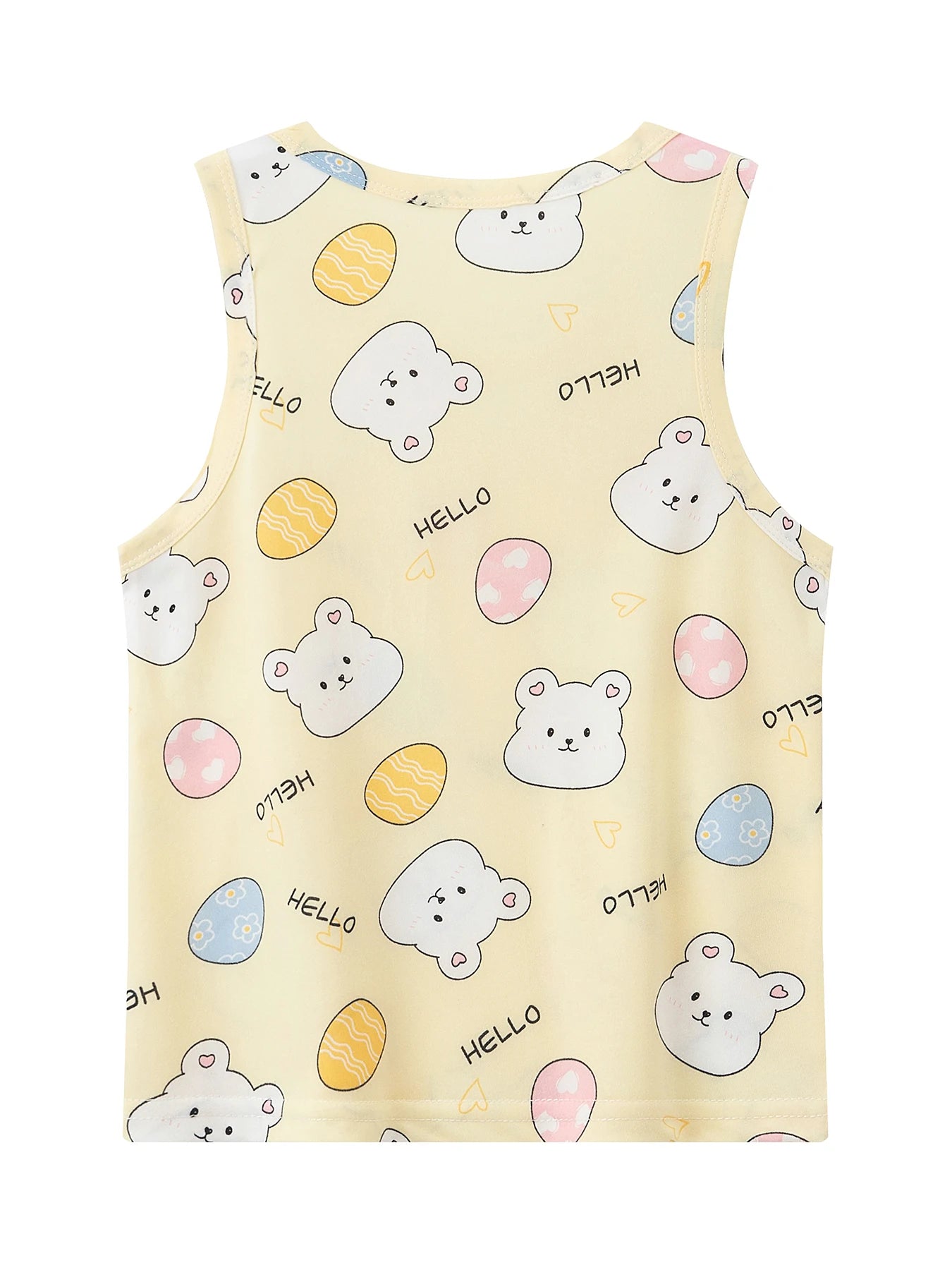 Ensemble 2 pièces enfant mixte – T-shirt manches courtes & short imprimé animaux, été 4-6 ans