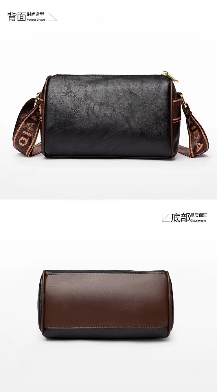 Sac Seau Femme Cuir PU Souple — Tote Casual Grande Capacité, Bandoulière