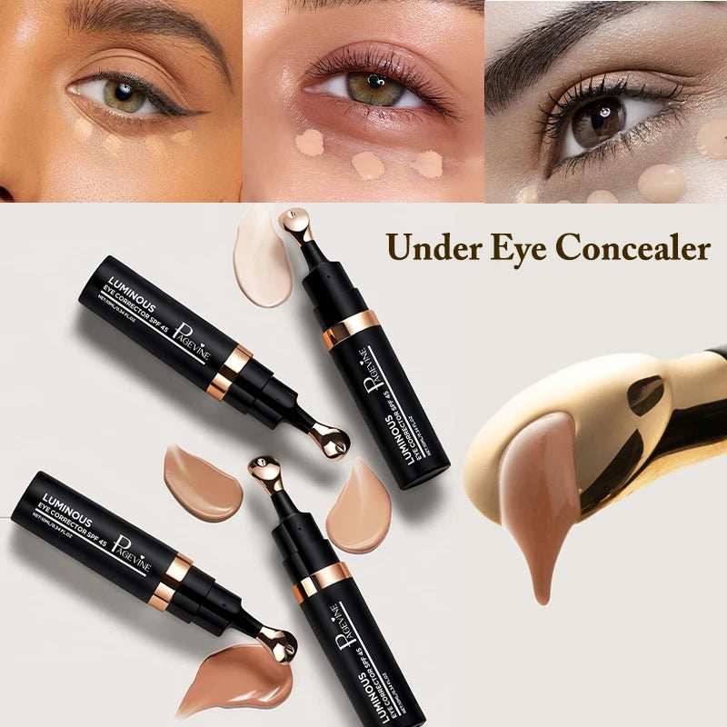 Correcteur Lumineux 4 Couleurs — Anti-Cernes, Illuminateur, Maquillage Liquide