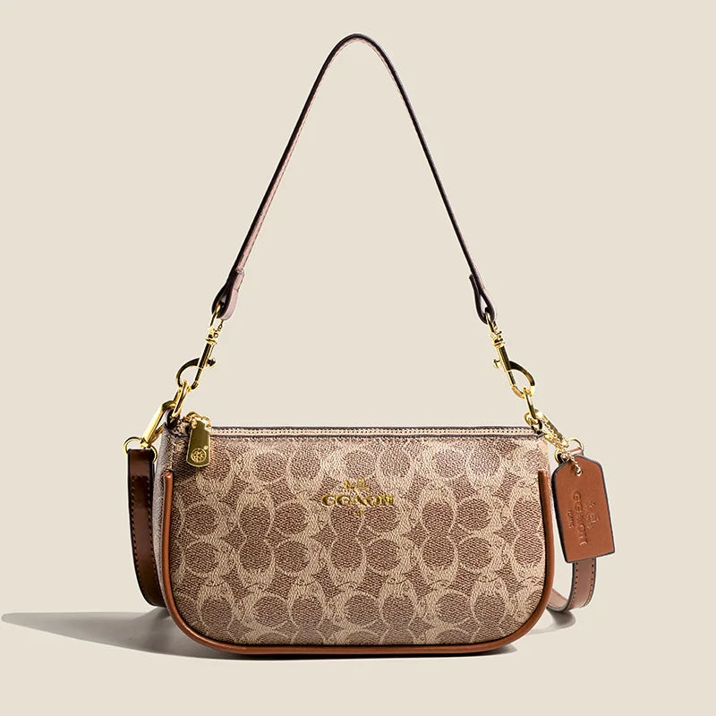 Sac le plus vendu rétro avec logo GGAQN de style classique, sac à bandoulière polyvalent et élégant. Taille : 22*7*1