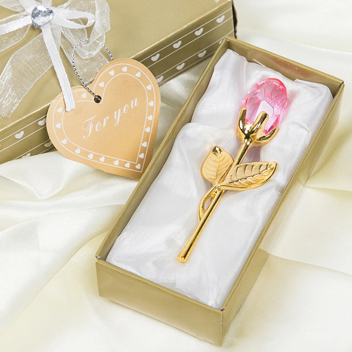 Rose Cristal Artificielle Éternelle – Cadeau Fête des Mères & Anniversaire