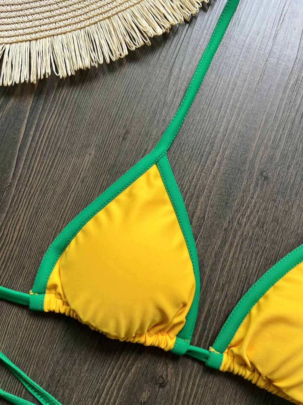 Bikini Brésilien Broderie Femme RUOTONSEPT — Drapeau Brésil, Deux Pièces, Maillot de Bain Été
