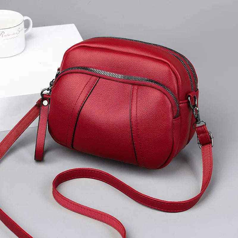Sac à Main Femme Cuir Luxe Designer — Bandoulière Épaule, Grande Marque