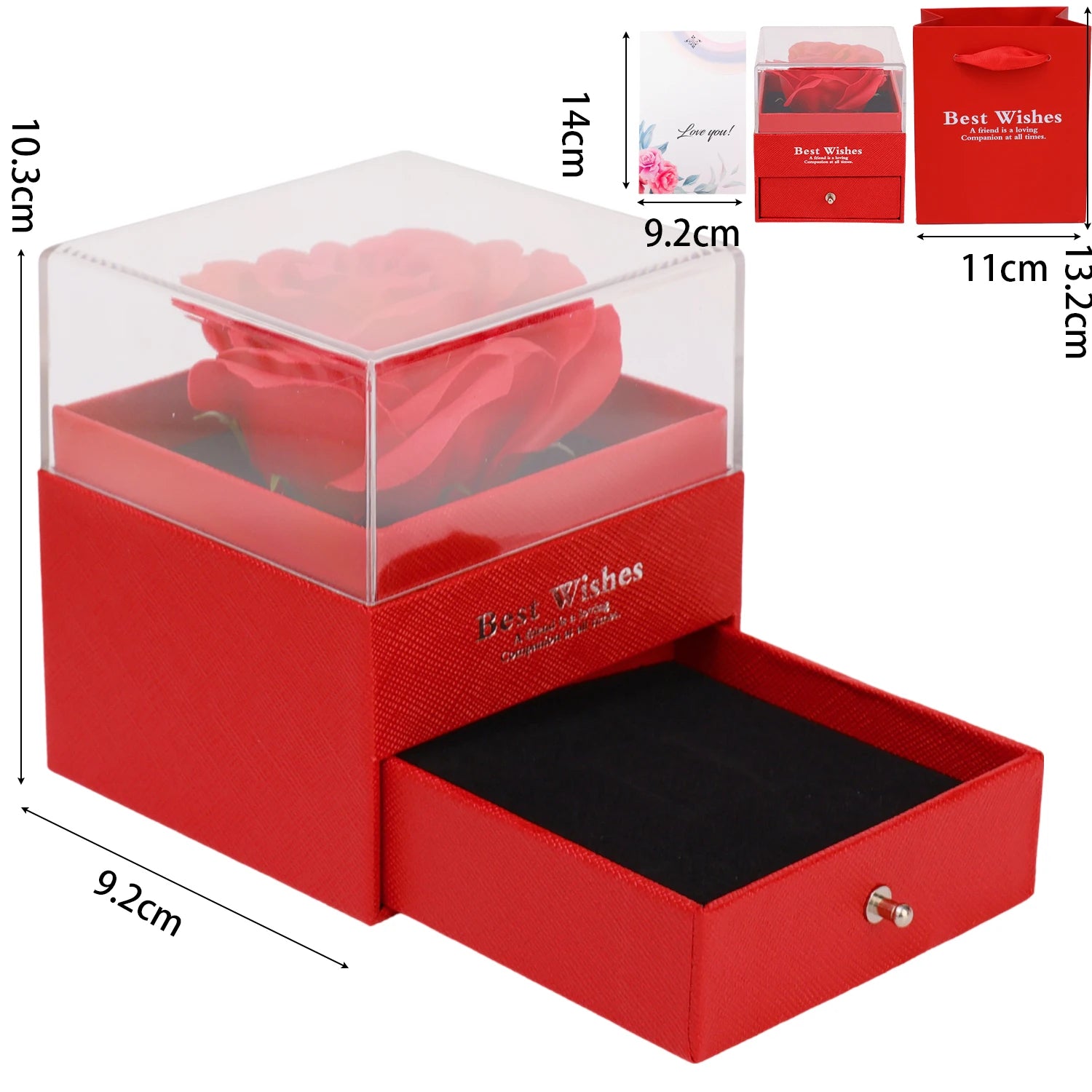 Coffret Cadeau Saint-Valentin 2025 — Collier Cœur Scintillant & Boîte Rose Luxueuse