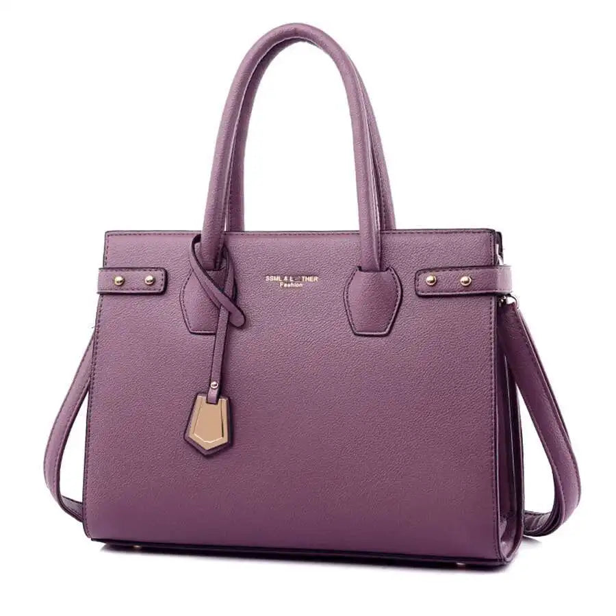 Sac à Main Femme Cuir PU — Satchel Élégant Grande Marque, Bandoulière Épaule
