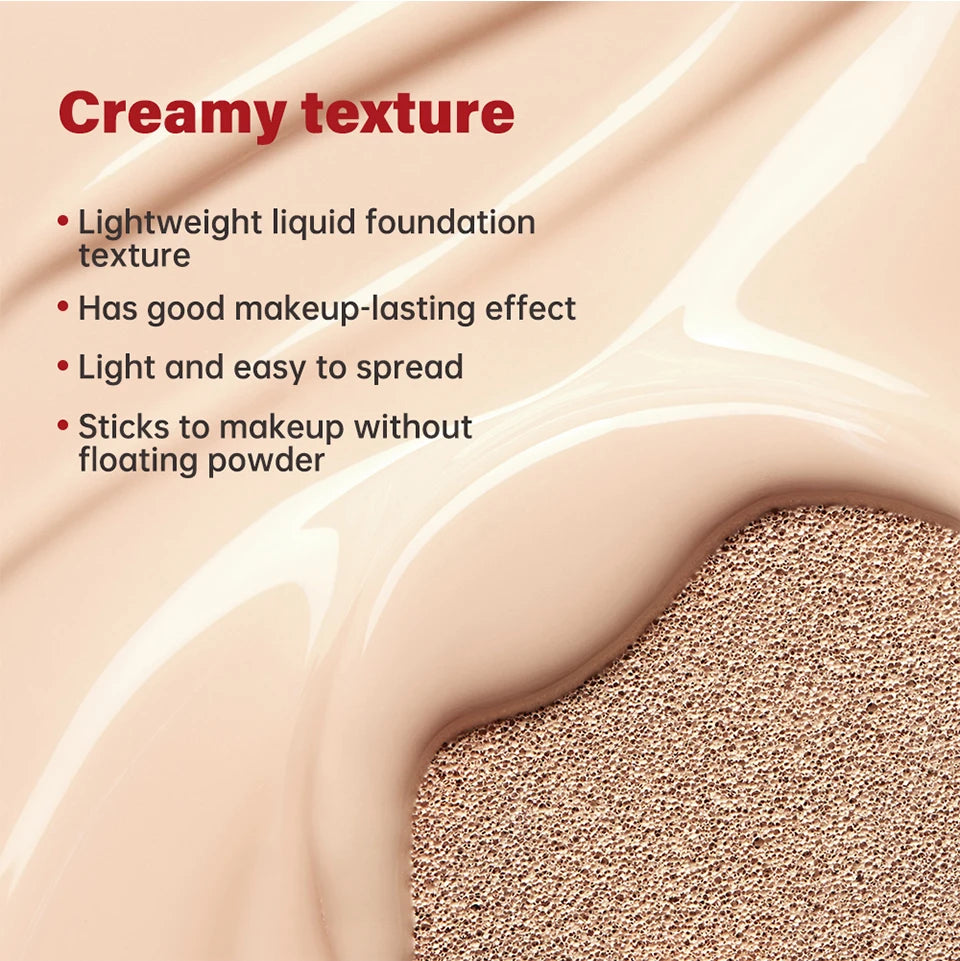 Fond de Teint Cushion Solaire Hydratant Correcteur Contrôle Brillance — Cosmétiques Coréens