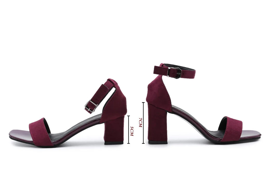 Sandales Femme Été Talon Épais Bout Ouvert — Style Romain, Caoutchouc, Polyvalentes