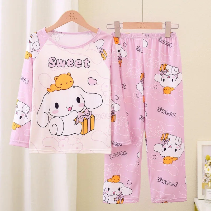 Pyjama Enfant Sanrio Hello Kitty — Manches Longues, Cinnamoroll & Kuromi, Doux