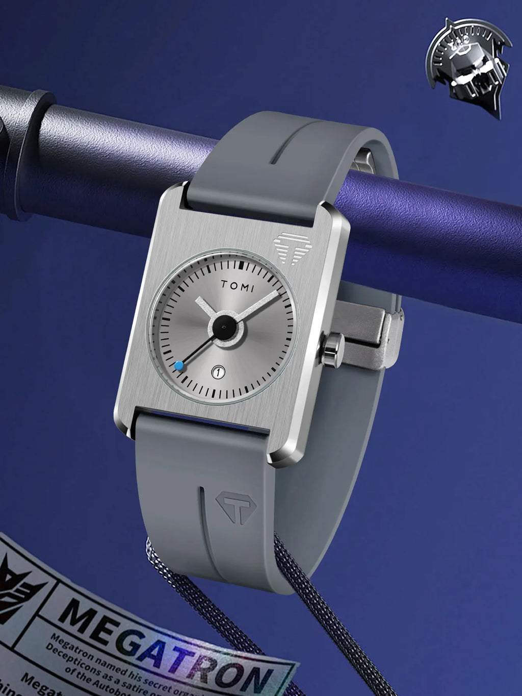 Montre Homme Fashion Quartz — Petit Cadran Carré, Boucle Magnétique, Casual Léger