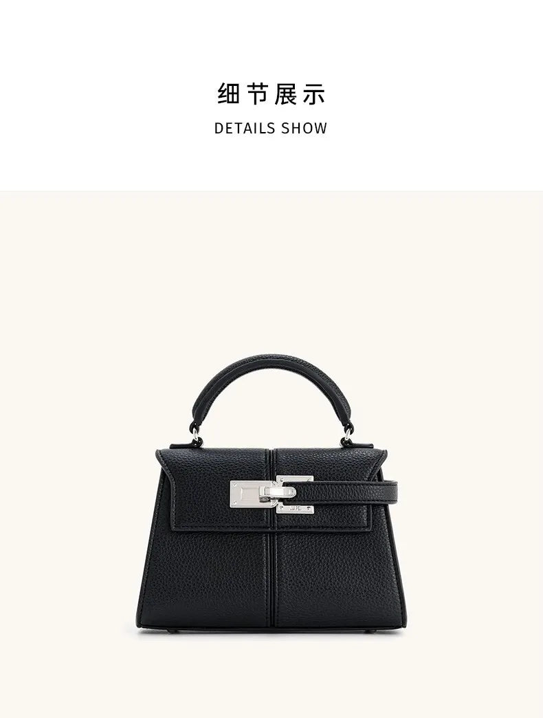 Sac Trapézoïdal Femme Cuir PU 2025 — Sac À Main Top-Handle Élégant