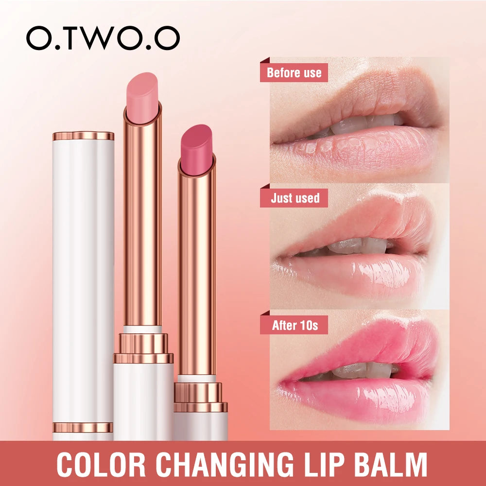 Baume à Lèvres Changeant de Couleur O.TWO.O — Huile Hydratante, Lip Gloss, Longue Tenue