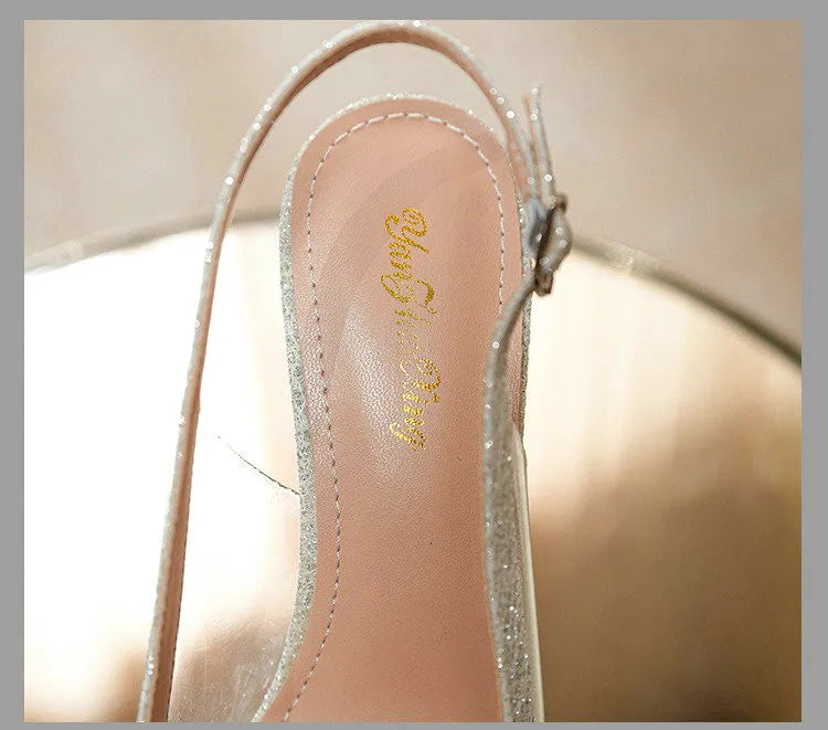 Chaussures Mariage Blanches Bout Pointu Fleurs — Talon Haut, Sandales Été Fashion 2026