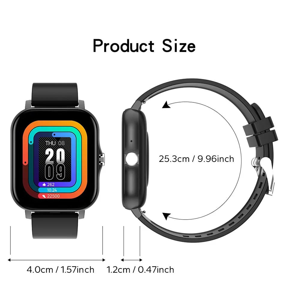 Montre Connectée GPS Sport Homme Femme — Écran Tactile, Appels Bluetooth, Smartwatch 2025