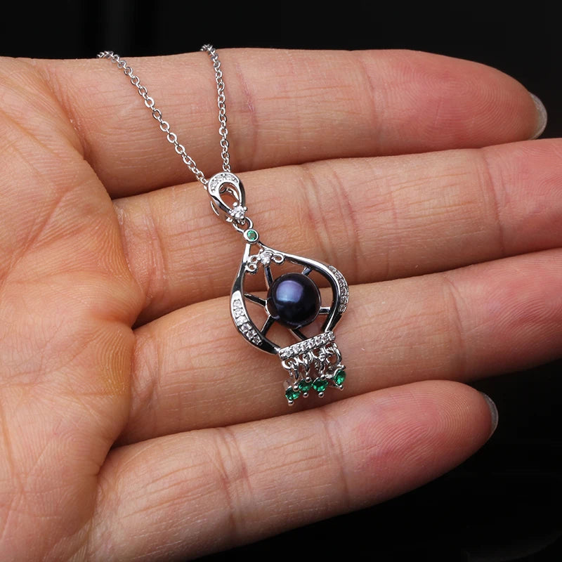 Pendentif Perle Naturelle Eau Douce Femme — Argent 925, Cadeau Maman & Mariage