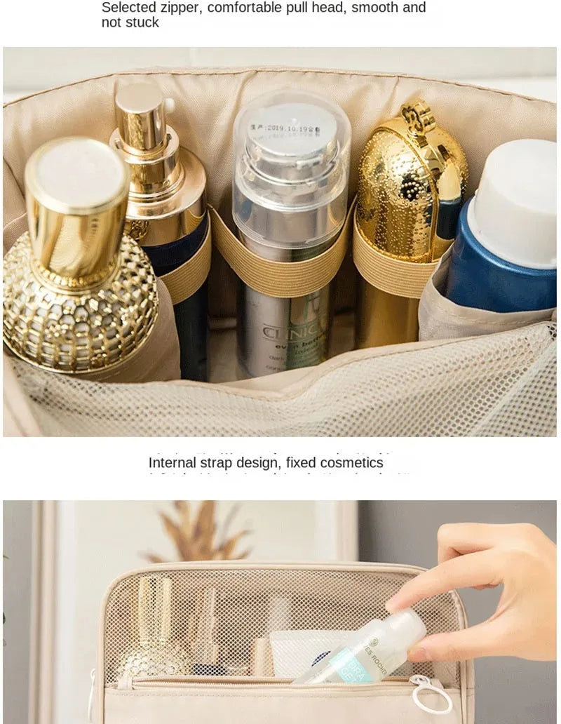 Trousse de Maquillage Voyage Imperméable — Organisateur Cosmétiques avec Crochet