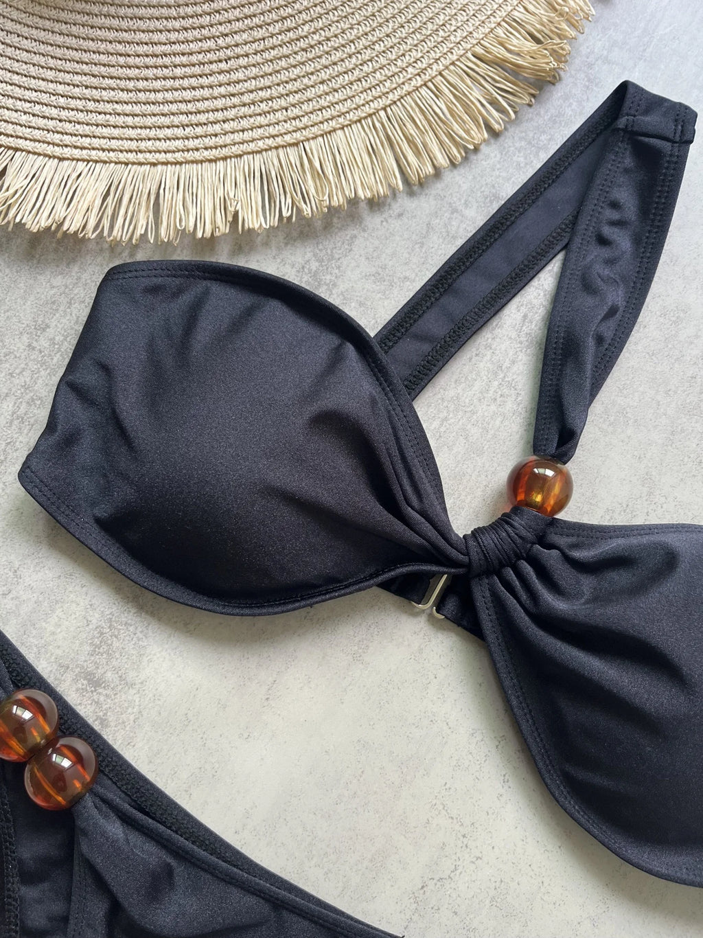 Bikini Taille Haute Filet Brésilien — 2 Pièces Sexy, Maillot de Bain Femme Été
