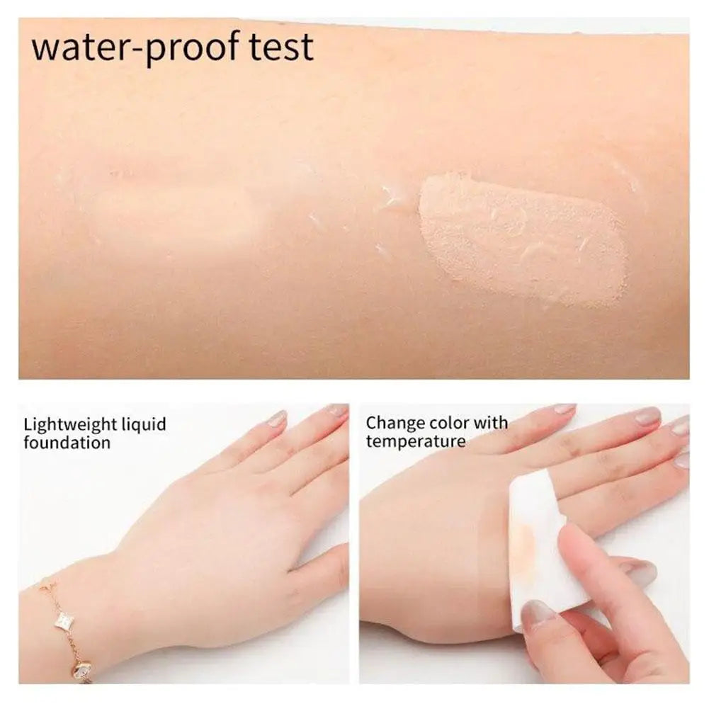 Fond de Teint Changeant de Couleur 1/2/3 Pièces Waterproof Hydratant
