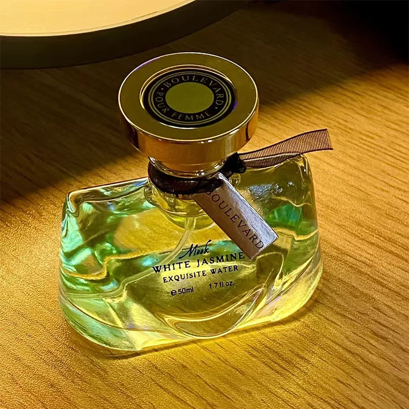 عطر نسائي ياسمين الليل الفاخر - زجاجة ألماس، ماء تواليت يدوم طويلاً