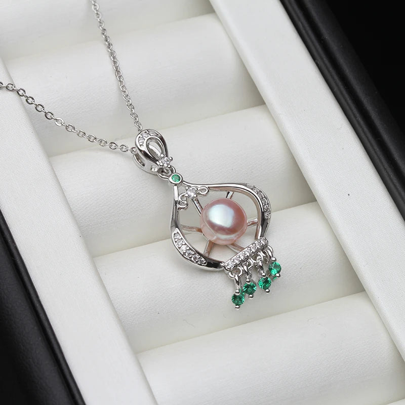Pendentif Perle Naturelle Eau Douce Femme — Argent 925, Cadeau Maman & Mariage