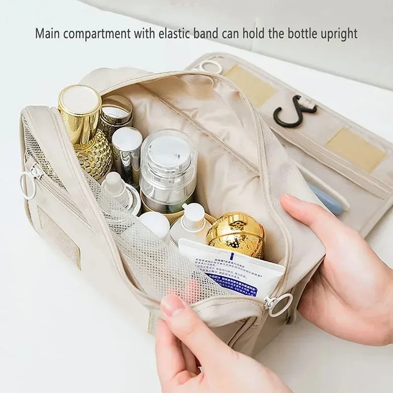Trousse de Maquillage Voyage Imperméable — Organisateur Cosmétiques avec Crochet