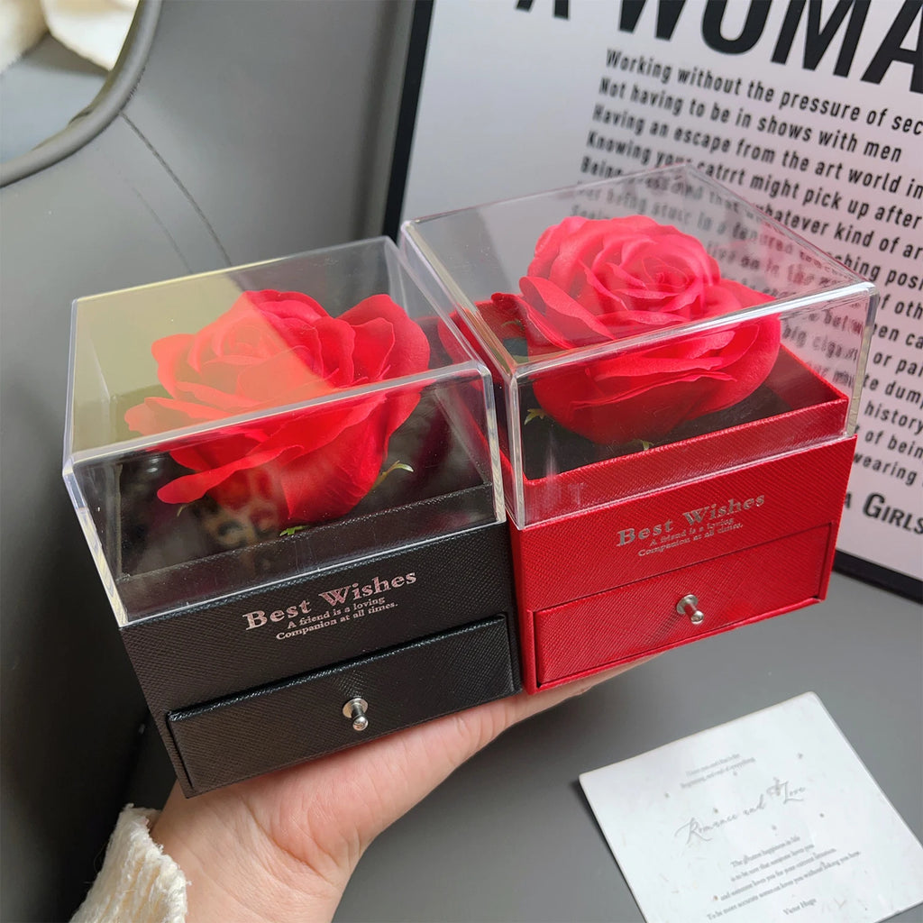 Coffret Cadeau Saint-Valentin 2025 — Collier Cœur Scintillant & Boîte Rose Luxueuse