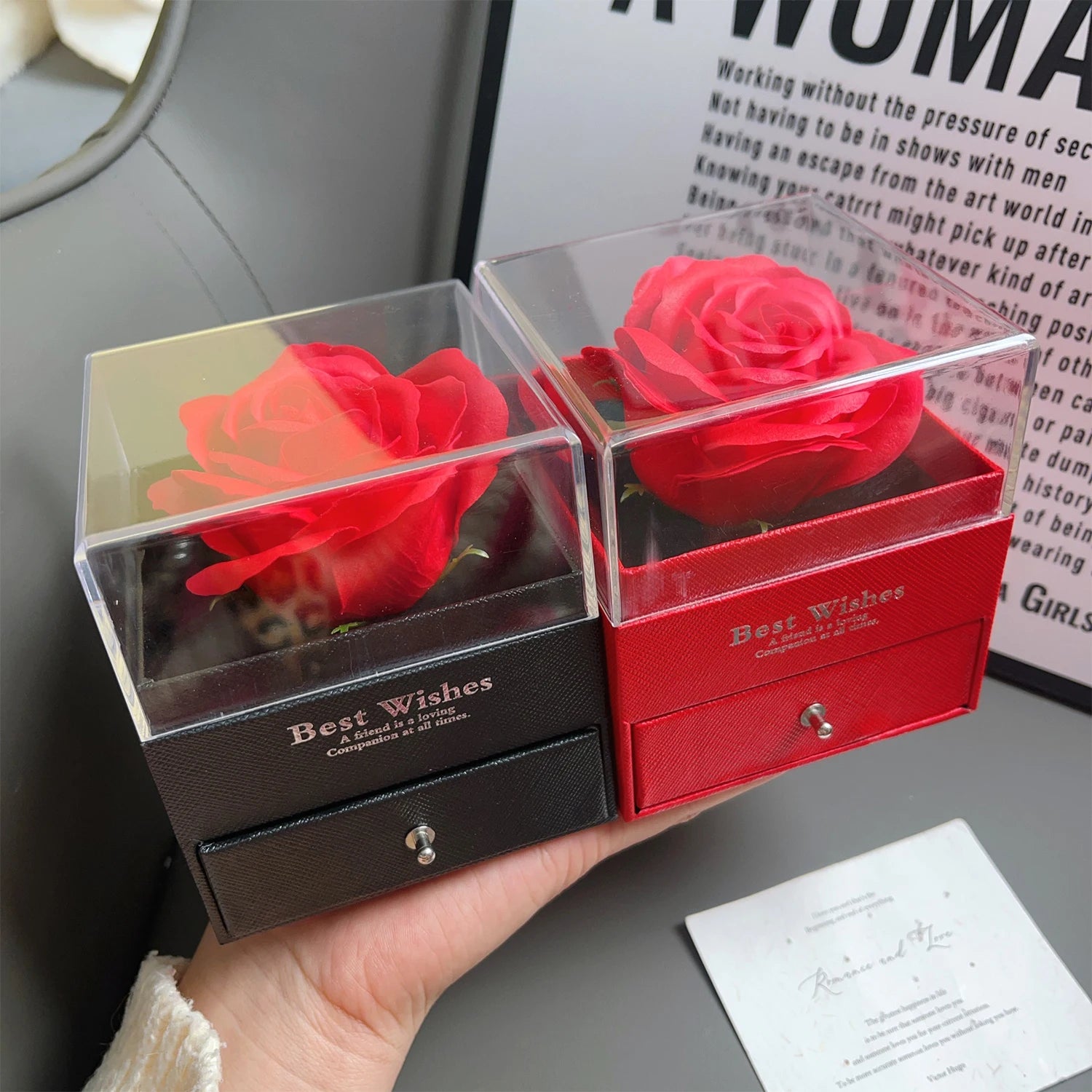 Coffret Cadeau Saint-Valentin 2025 — Collier Cœur Scintillant & Boîte Rose Luxueuse