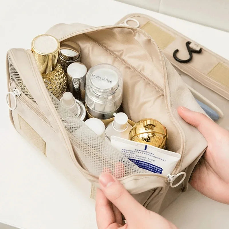 Trousse de Maquillage Voyage Imperméable — Organisateur Cosmétiques avec Crochet