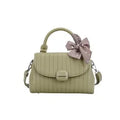 Sac Satchel Carré Minimaliste Femme — Détail Cuir, Grande Capacité, Sac Couches Luxe