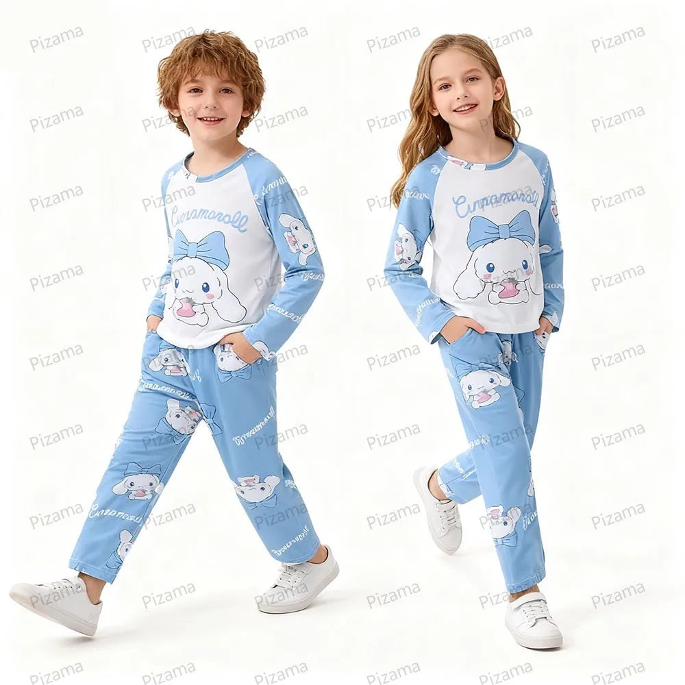 Pyjama Enfant Sanrio Hello Kitty — Manches Longues, Cinnamoroll & Kuromi, Doux