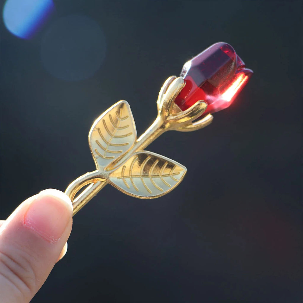 Rose Cristal Artificielle Éternelle – Cadeau Fête des Mères & Anniversaire