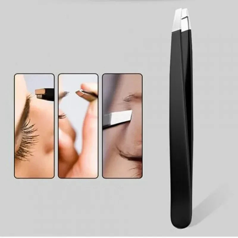 Pince à Sourcils Professionnelle 1/4 Pièces — Outil Maquillage & Épilation