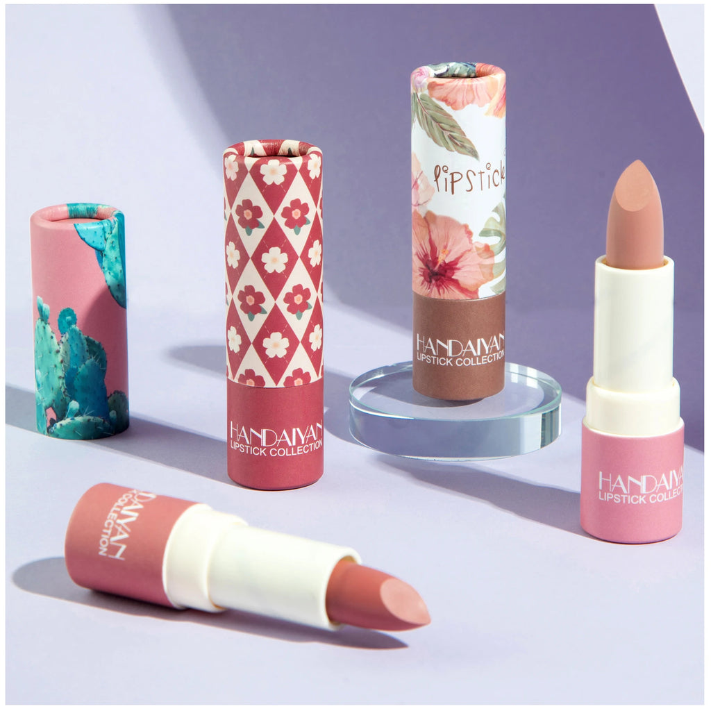 Rouge à Lèvres Mat Velours HANDAIYAN — 8 Couleurs, Waterproof, Longue Tenue