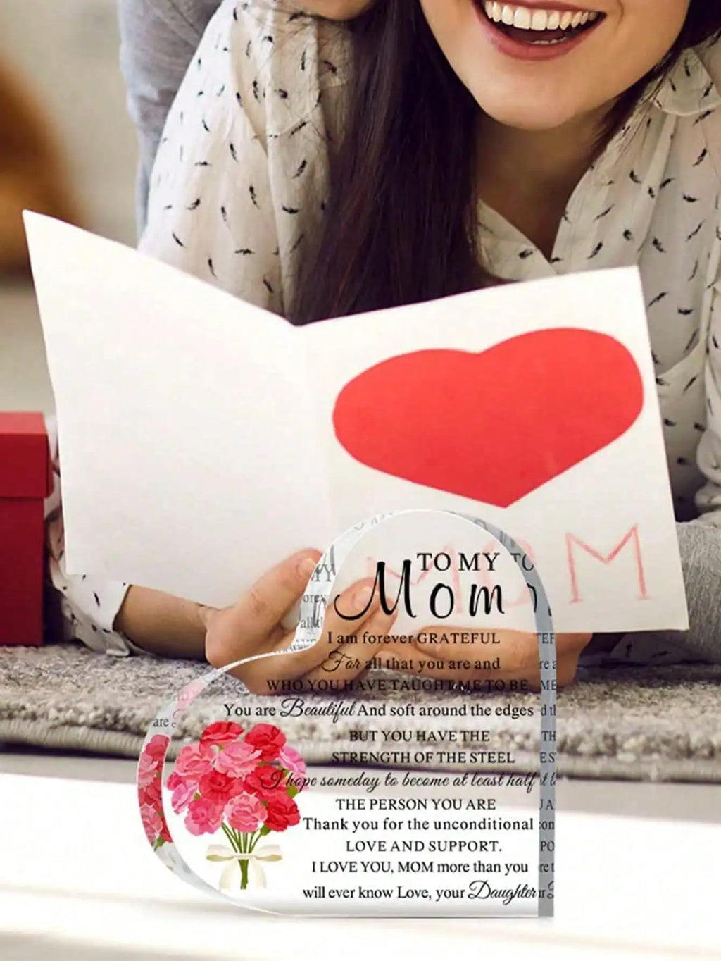 Cadre Décoratif Acrylique Fête des Mères – Souvenir Anniversaire & Cadeau Maman