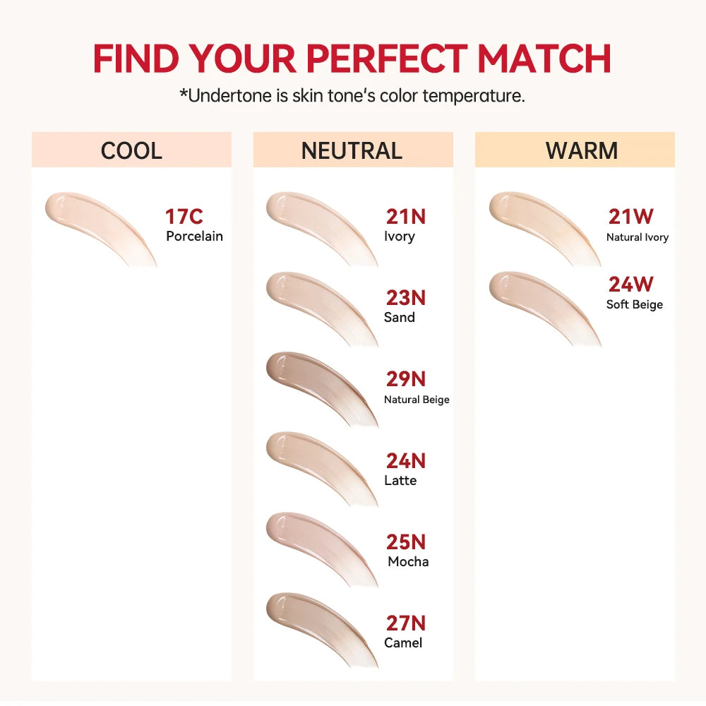 Fond de Teint Cushion Solaire Hydratant Correcteur Contrôle Brillance — Cosmétiques Coréens