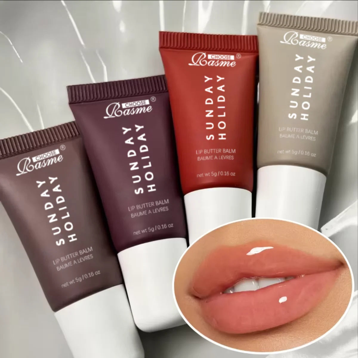 Set 4 Gloss Lèvres Mat Liquide Waterproof Coréen — Cadeau Saint-Valentin