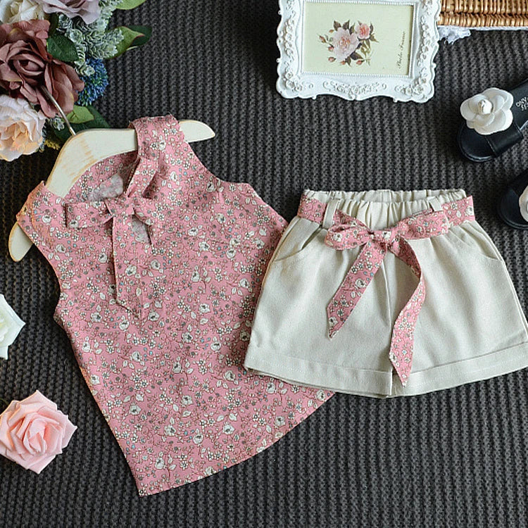 Ensemble 2 Pièces Fille Été — Débardeur & Short Enfant Mode