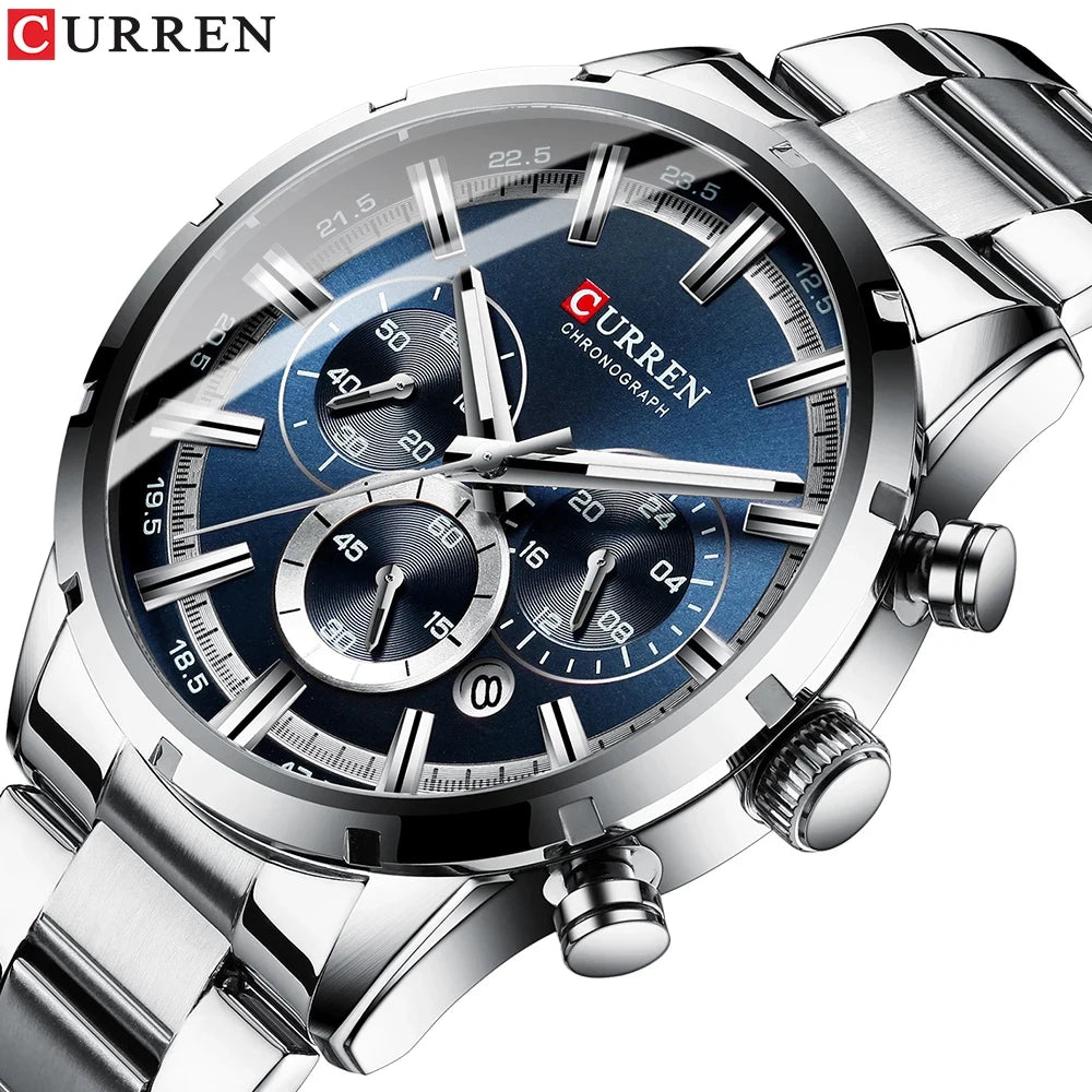 CURREN Montre Homme Alliage Fashion — Quartz Analogique, Style Tendance