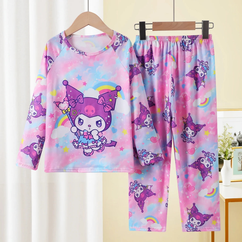 Pyjama Enfant Sanrio Hello Kitty — Manches Longues, Cinnamoroll & Kuromi, Doux