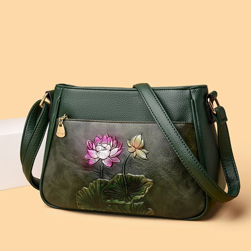 Sac À Main Femme Luxe Cuir Souple — Bandoulière Épaule, Messenger Bag 2025
