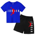 Ensemble 2 pièces enfant mixte – T-shirt & short sport imprimé lettres luxe, 3-14 ans