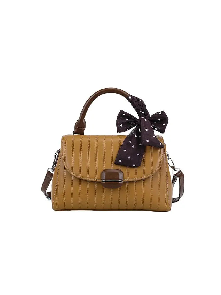 Sac Satchel Carré Minimaliste Femme — Détail Cuir, Grande Capacité, Sac Couches Luxe