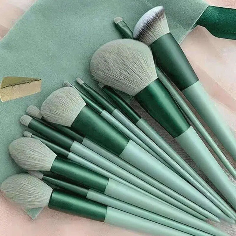 Set 13 Pinceaux Maquillage Femme — Fond de Teint, Fard à Paupières, Blush