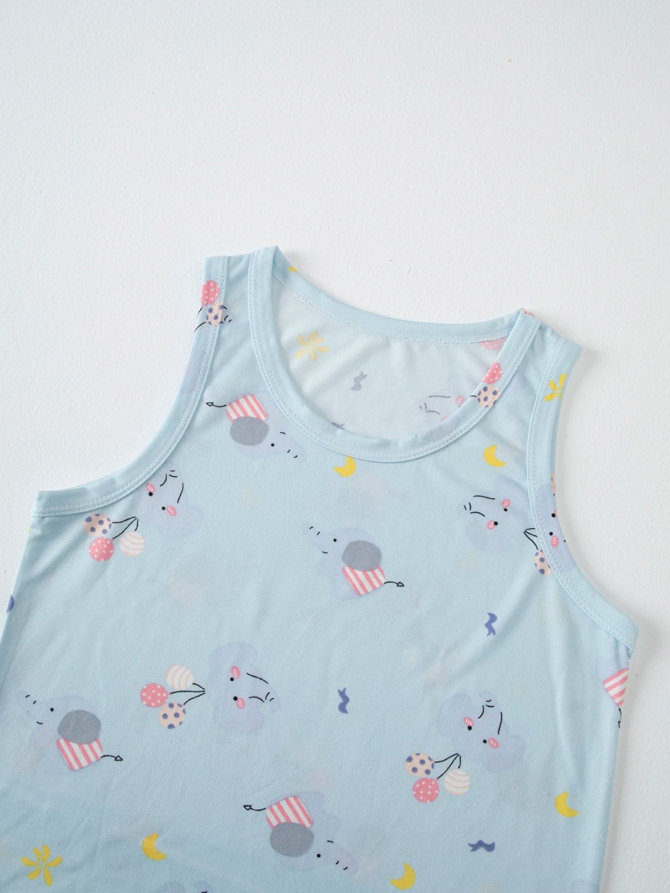 Ensemble 2 pièces enfant mixte – T-shirt manches courtes & short imprimé animaux, été 4-6 ans