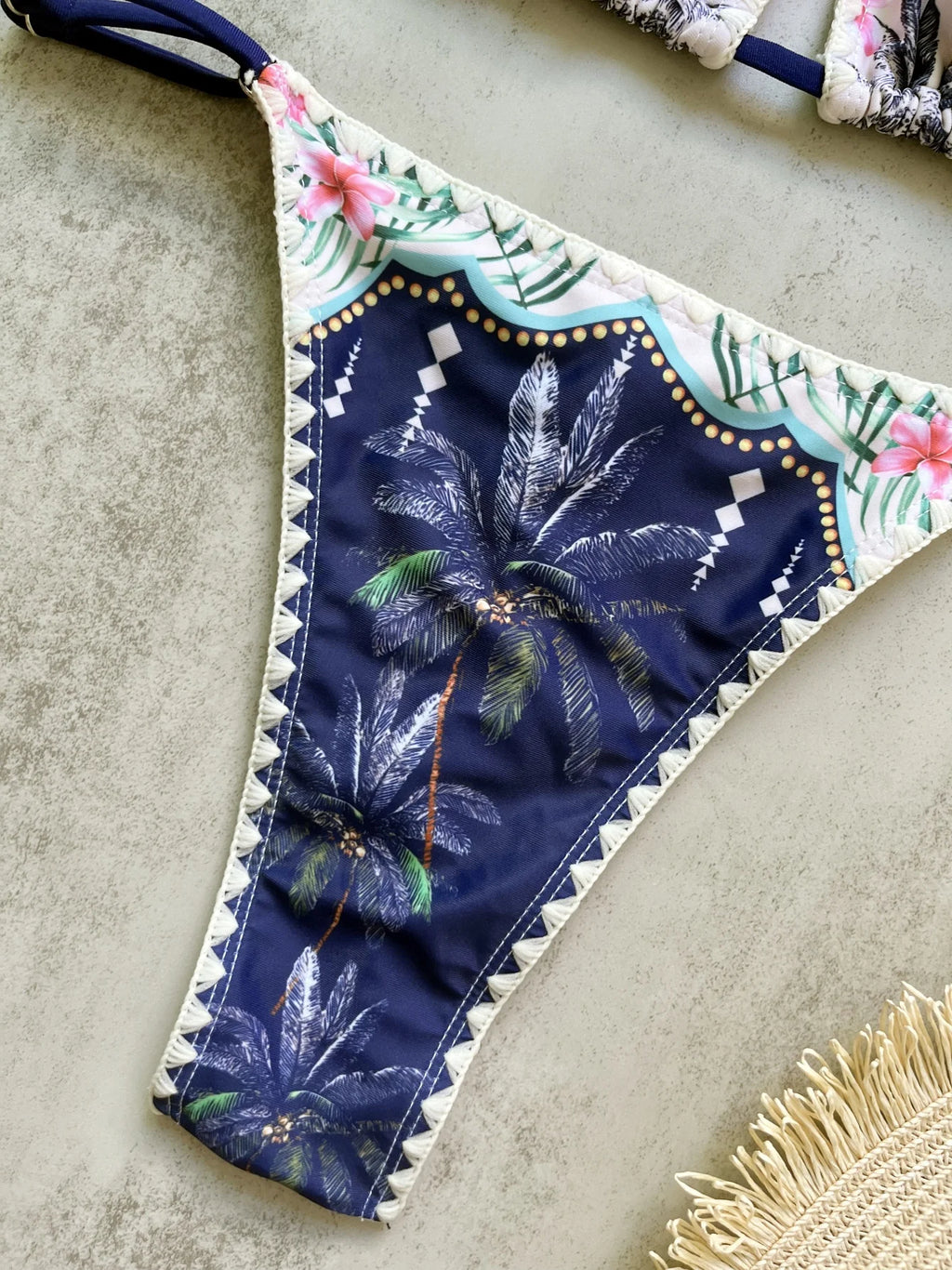 Bikini Triangle Halter Imprimé 2025 — 2 Pièces, Maillot de Bain Femme Plage Été