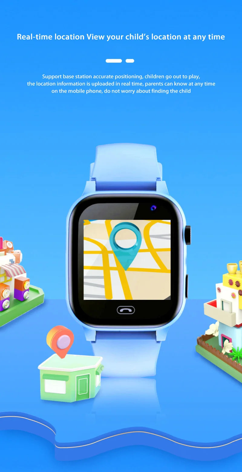 Montre Connectée Enfant Lenovo — GPS, Caméra, SOS, Appels, Smartwatch Garçon Fille