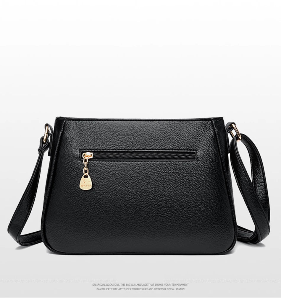 Sac À Main Femme Luxe Cuir Souple — Bandoulière Épaule, Messenger Bag 2025