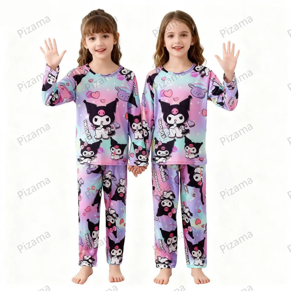 Pyjama Enfant Sanrio Hello Kitty — Manches Longues, Cinnamoroll & Kuromi, Doux