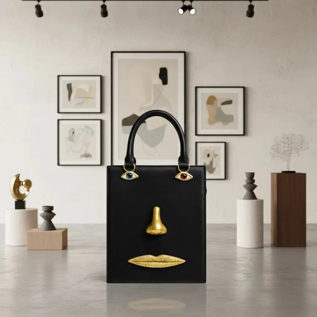 Sac À Main Femme Portrait Personnalisé — Style Rétro, Bandoulière Mono-Épaule