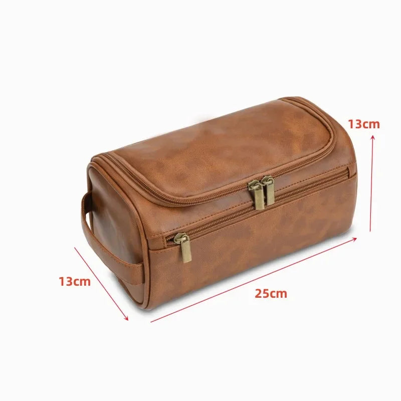 Trousse Toilette Luxe Homme Vintage — Organisateur Voyage Cosmétique Suspendu